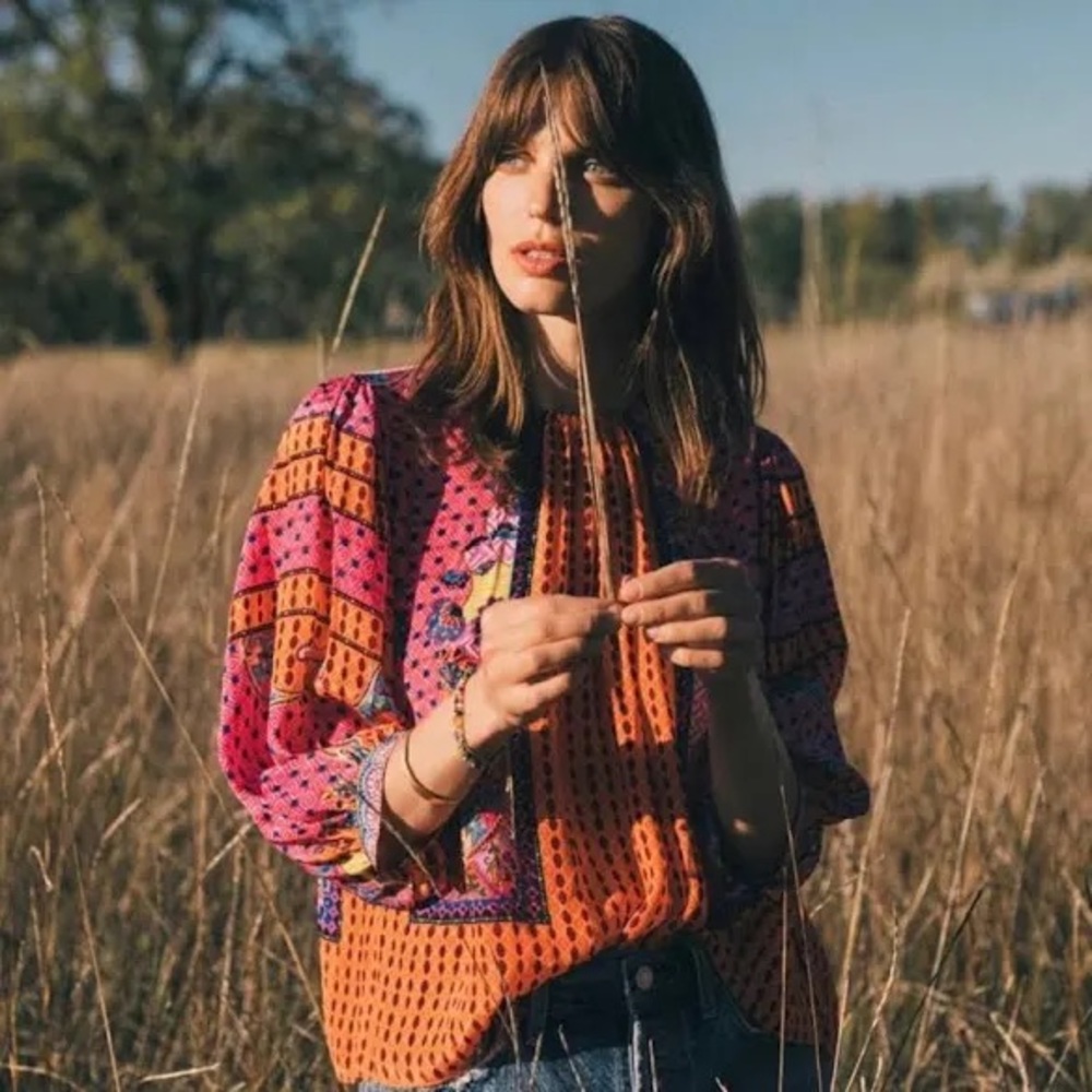 Anthropologie🌼Bhanuni By Jyoti🌼 Boho Peasant Blouse